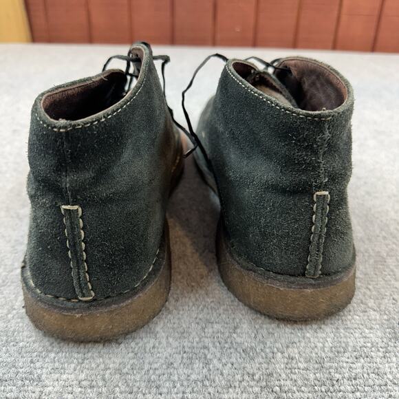 Johnson & Murphy Lambskin Runnell Blue Grey Crepe Sole Chukka Boots Size 13
